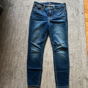 JCREW 9” high rise skinny jeans size 28